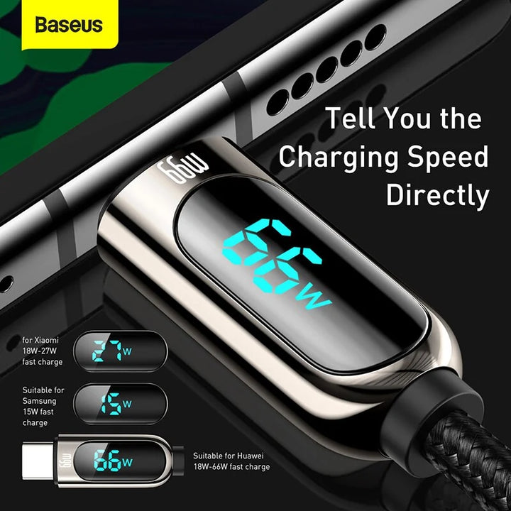 Baseus USB-A to USB-C 66W Display Data Cable USB to Type-C 1m,2m