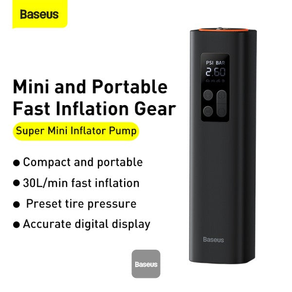 Baseus Super Mini Inflator Pump Portable Air Compressor