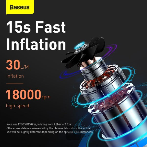 Baseus Super Mini Inflator Pump Portable Air Compressor