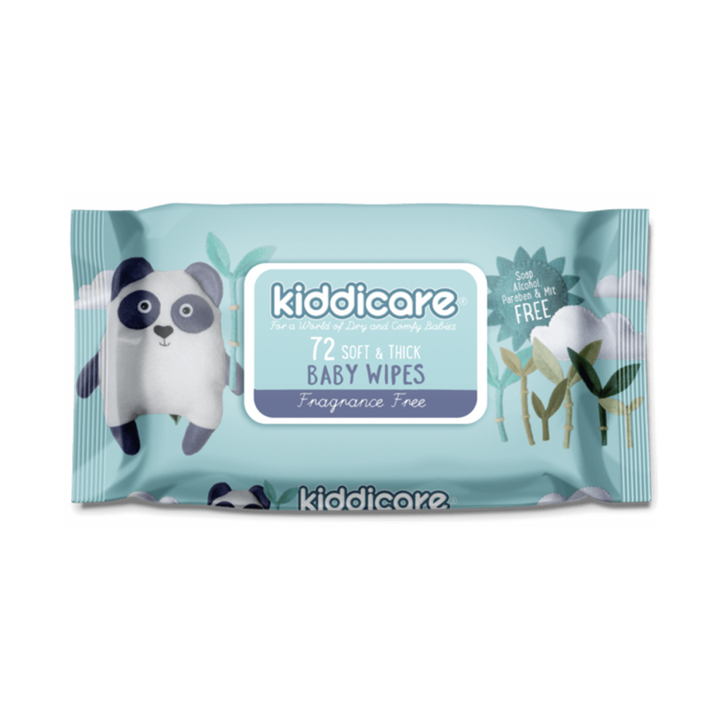 Kiddicare - Baby Wipes - Fragrance Free - Value Pack(12*72s)