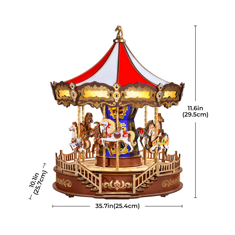 Rolife Classic Carousel 3D Wooden Puzzle - AMC01