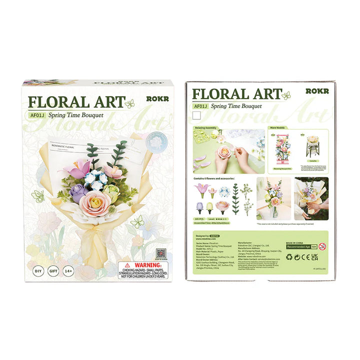 Rolife Rowood DIY Wooden Flower - Spring Time Bouquet DIY 3D Puzzle AF01J