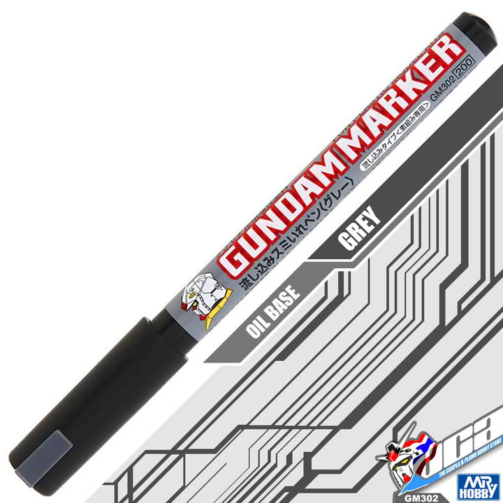 MR HOBBY - Gundam Marker: Ultra Fine Grey Pour Type (GM302P)