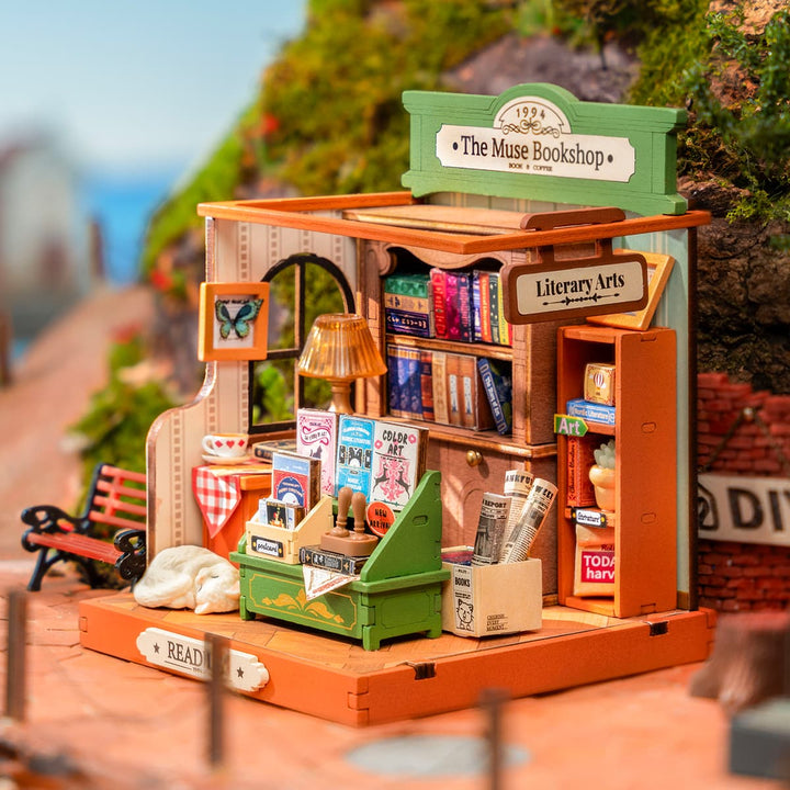 Rolife The Muse Bookshop DIY Miniature House DS040