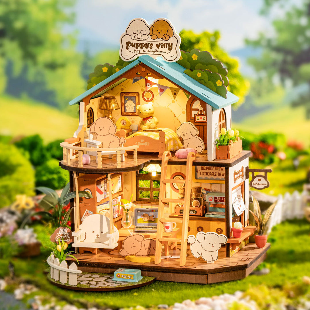 Rolife Puppy's Cozy Villa DIY Miniature House DG169 [PRE-ORDER]