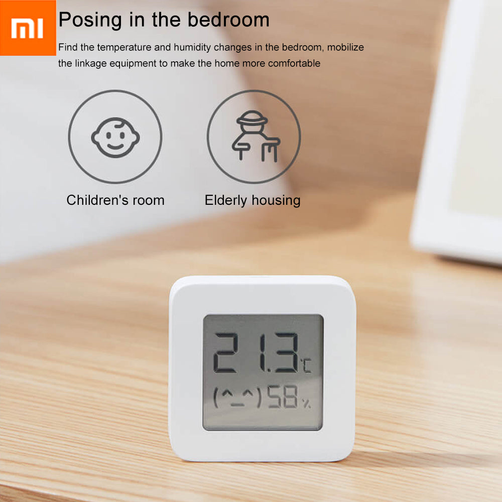 Xiaomi MiHome Thermometer 2 Bluetooth-compatible Smart Remote Control Temperature Humidity Sensor with LCD Screen