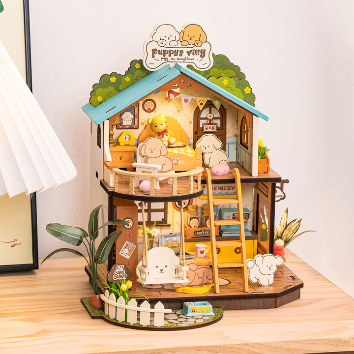 Rolife Puppy's Cozy Villa DIY Miniature House DG169 [PRE-ORDER]