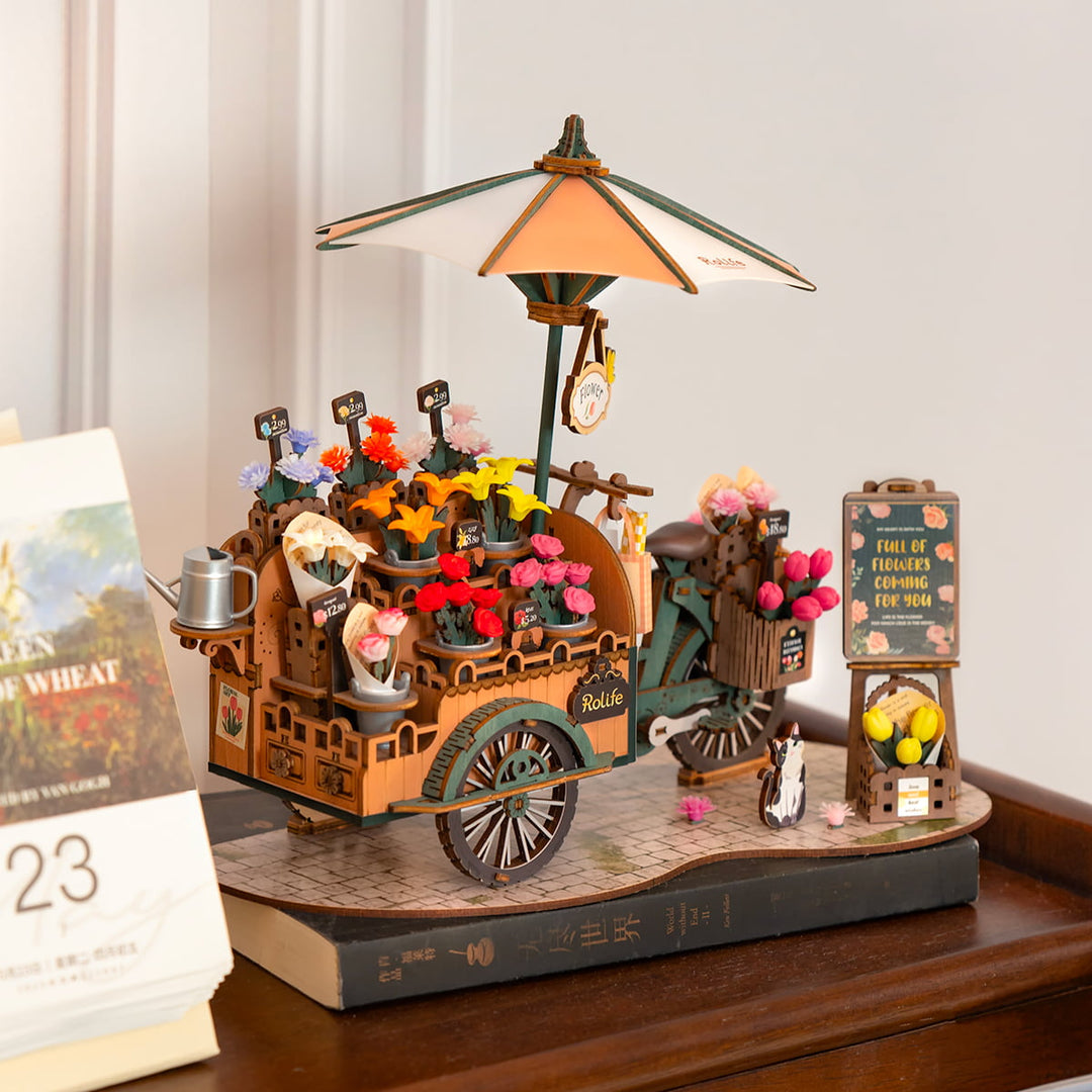 Rolife Blossom Cart 3D Wooden Puzzle TGS03