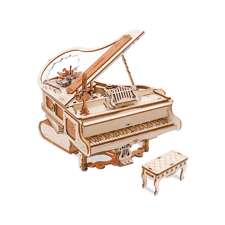 ROKR Magic Piano Mechanical Music Box 3D Wooden Puzzle AMK81