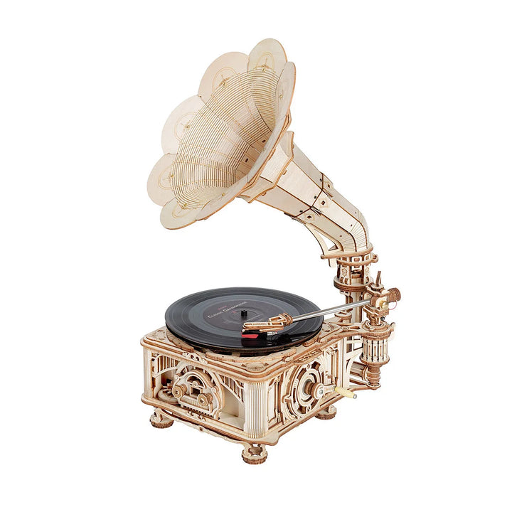 ROKR Classic Gramophone 3D Wooden Puzzle LKB01 (Hand version)