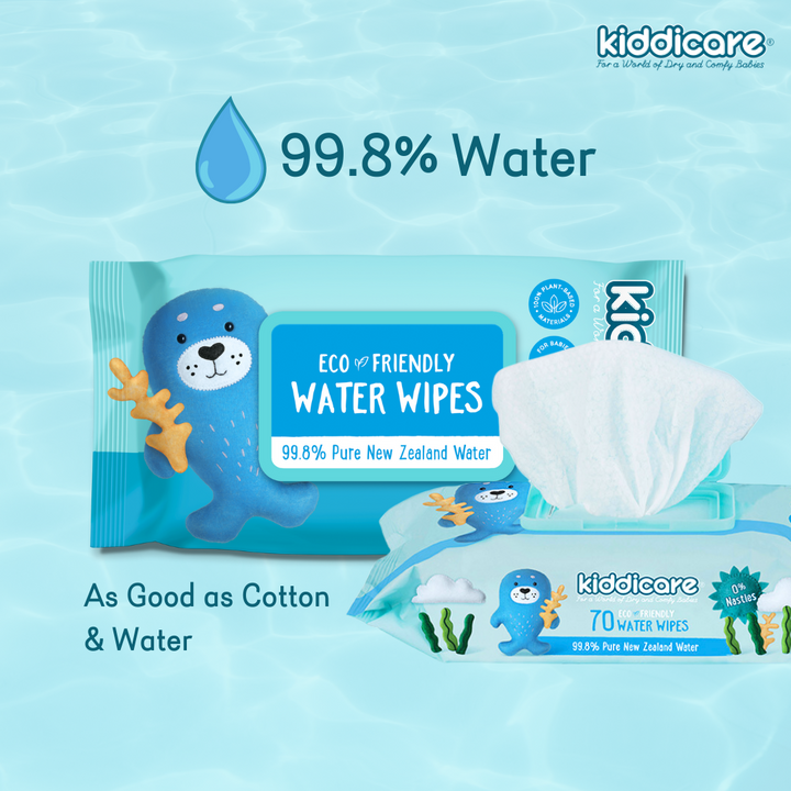 Kiddicare - Baby Wipes - Water Wipes - Value Pack (12*70s)