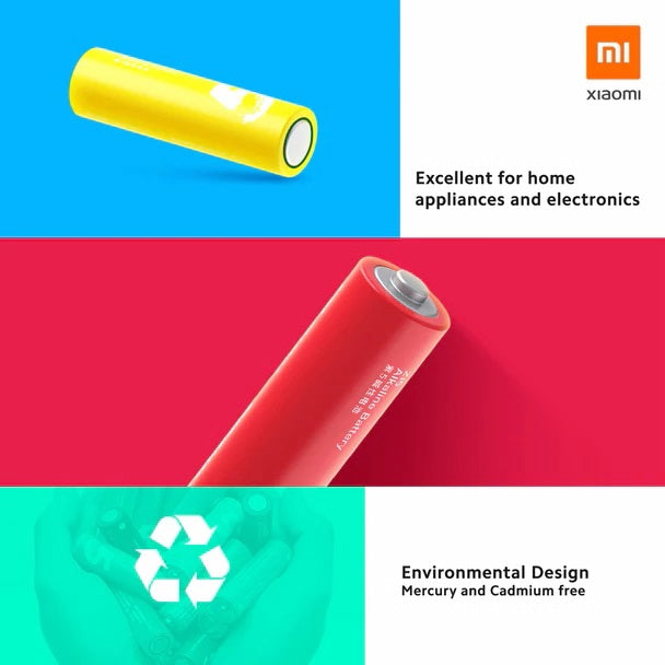 Xiaomi 1.5V Alkaline AA / AAA Rainbow Batteries