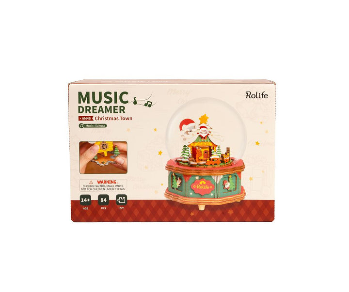 Rolife DIY Music Box Christmas Town AM46