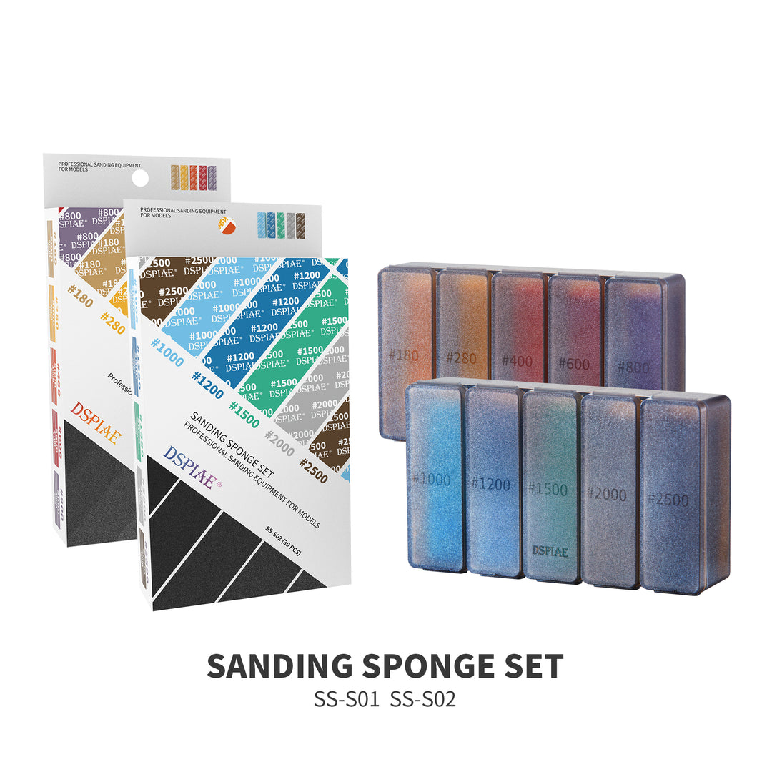 DSPIAE SS-S01/02 Sanding Sponge Set 30pcs #180~#2500