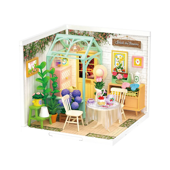 Rolife Super Creator Blooming Tea Garden DIY Plastic Miniature House DW013