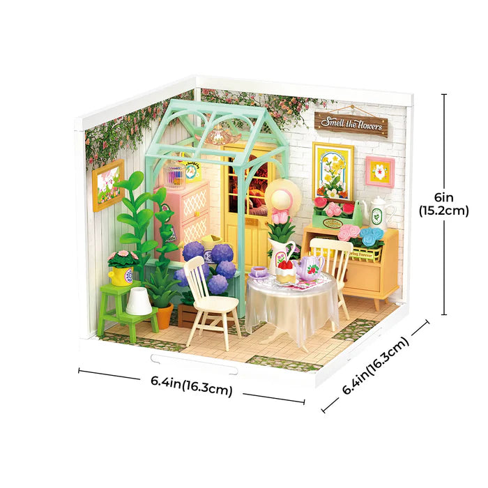 Rolife Super Creator Blooming Tea Garden DIY Plastic Miniature House DW013