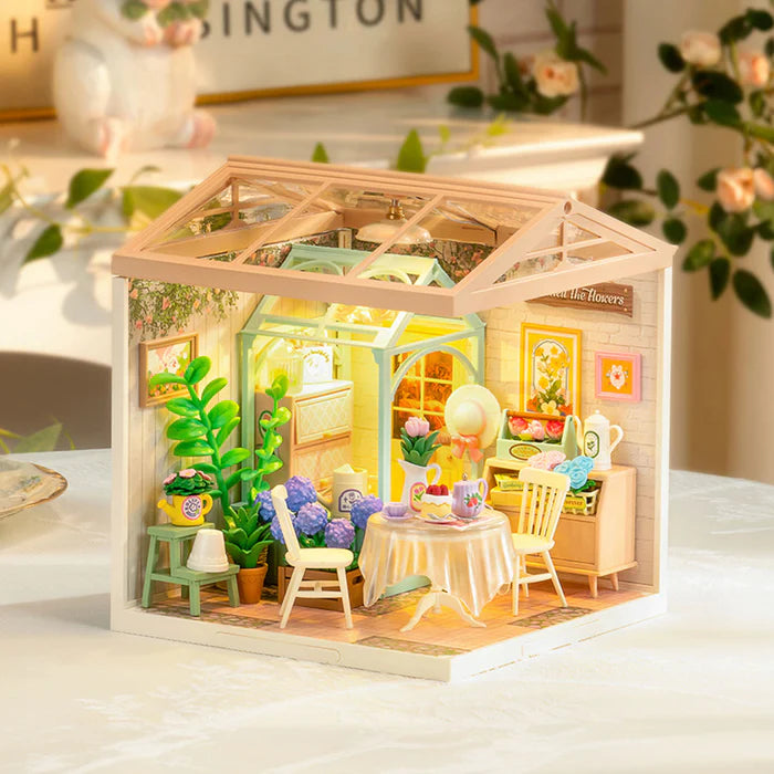 Rolife Super Creator Blooming Tea Garden DIY Plastic Miniature House DW013