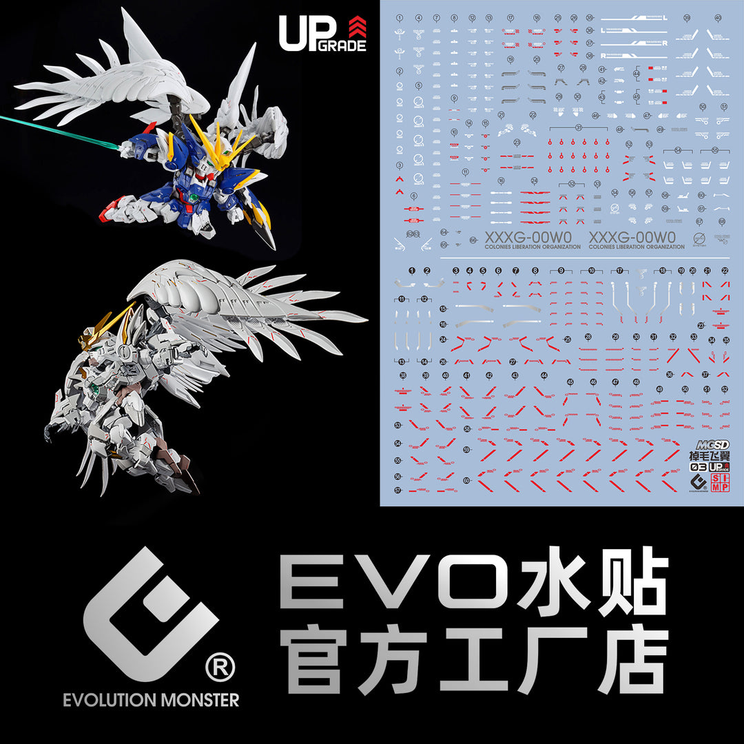 EVO Decal - MGSD03 - Wing Gundam- Q - Fluorescent