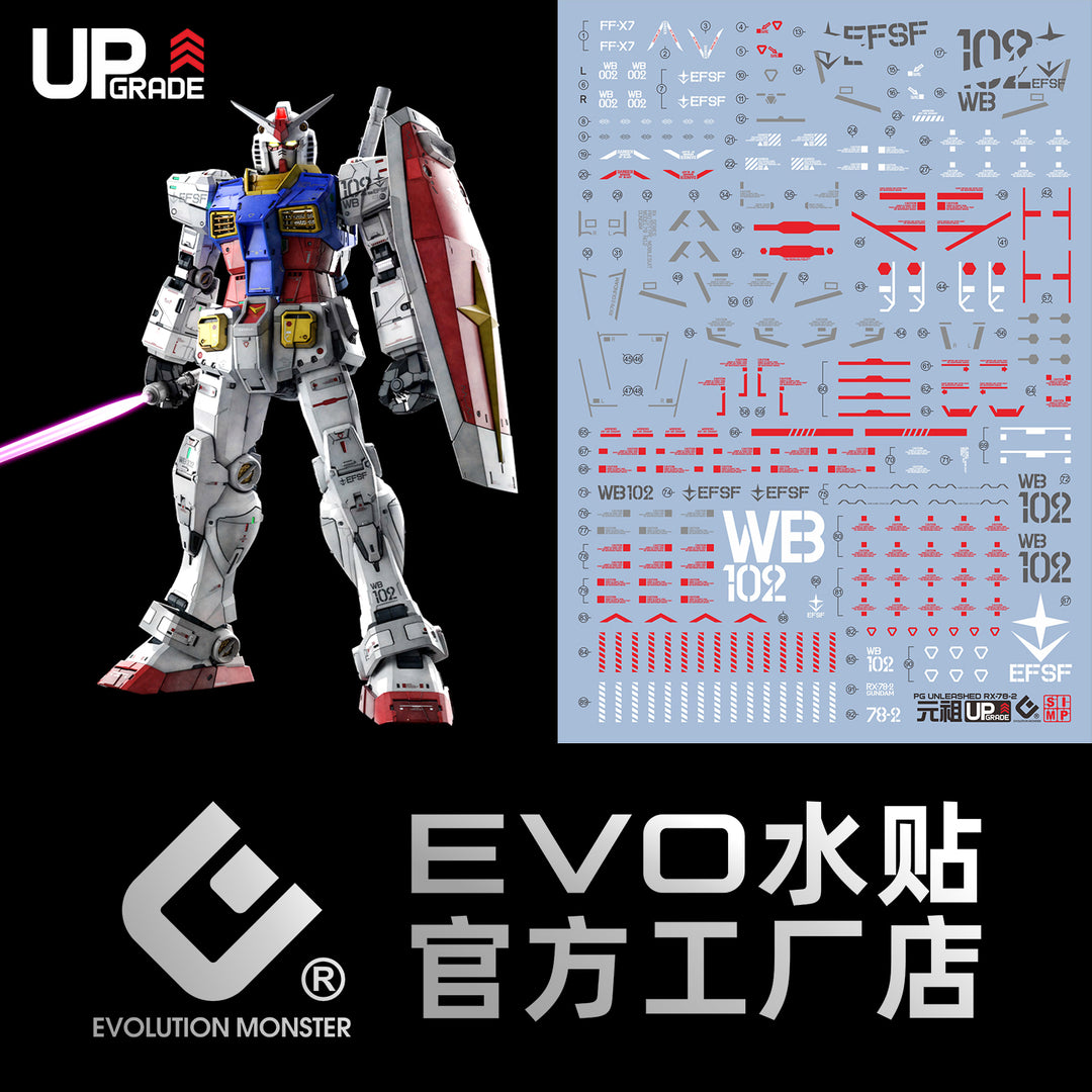 EVO Decal - PG UNLEASHED RX78-2 2.0 - Fluorescent