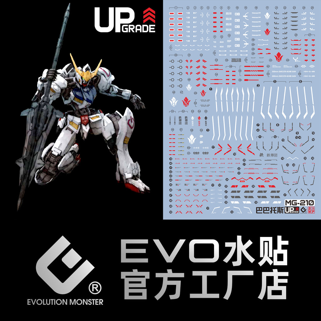 EVO Decal - MG 1/100 - Barbatos 4th Form- Fluorescent