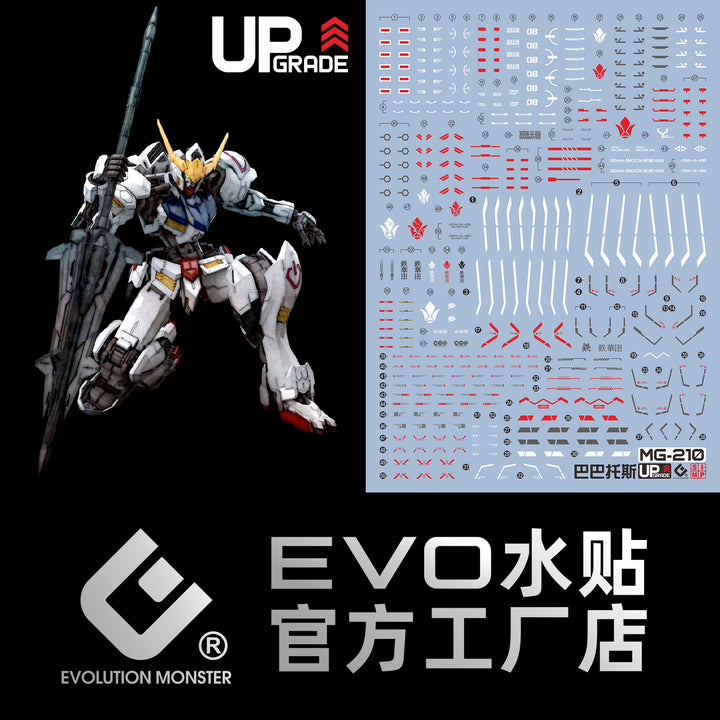 EVO Decal - MG 1/100 - Barbatos 4th Form- Fluorescent