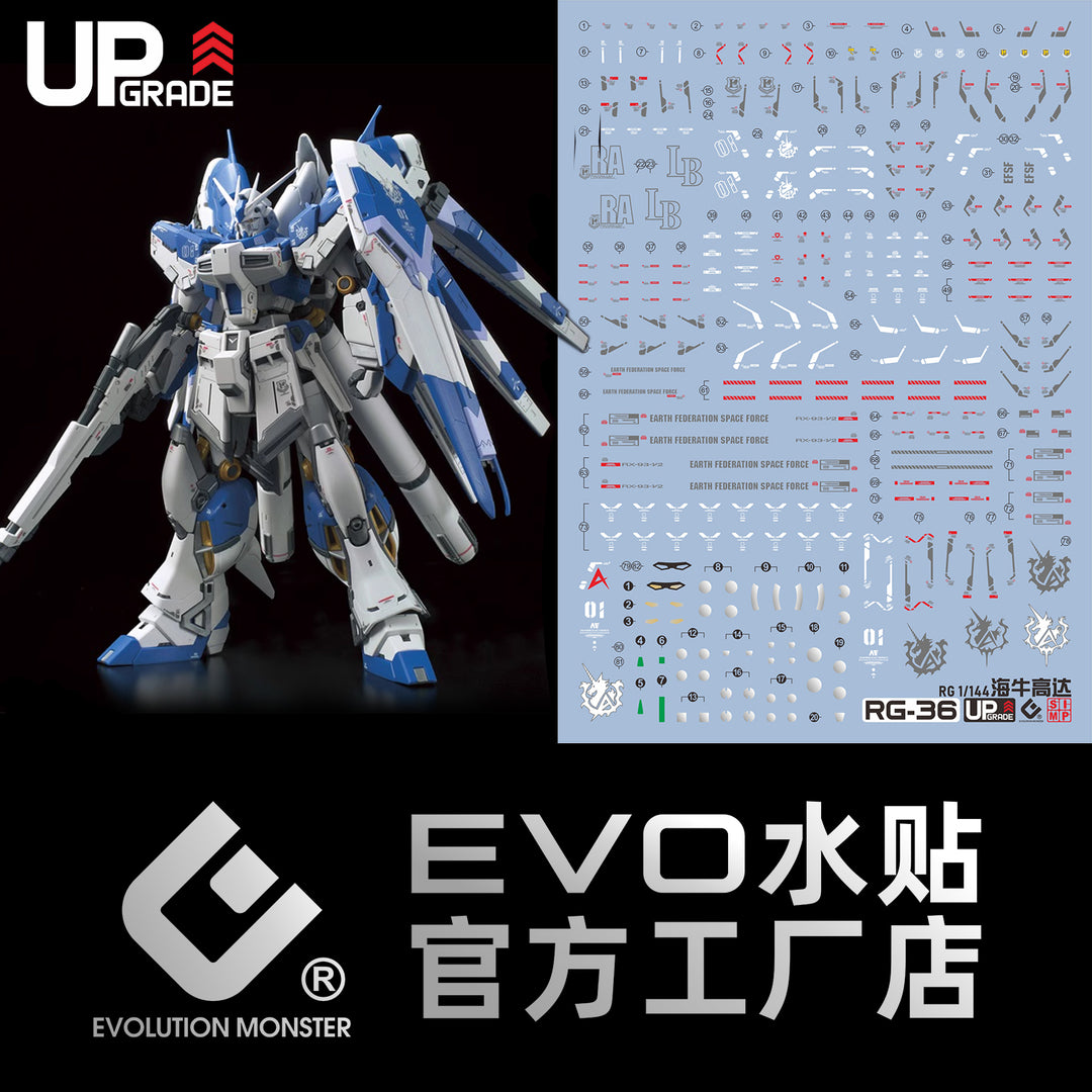 EVO Decal - RG 36 1/144 Hi-v - Fluorescent