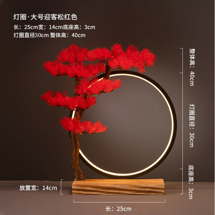 Model Kit and Figures Dimmable LED Display Stand (Bonsai) - Red Pine (Gundam Astray Red)