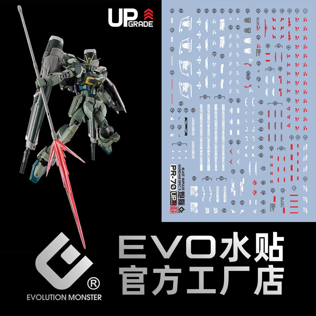 EVO Decal - RG 1/144 Blast Impulse Gundam Spec II - Fluorescent