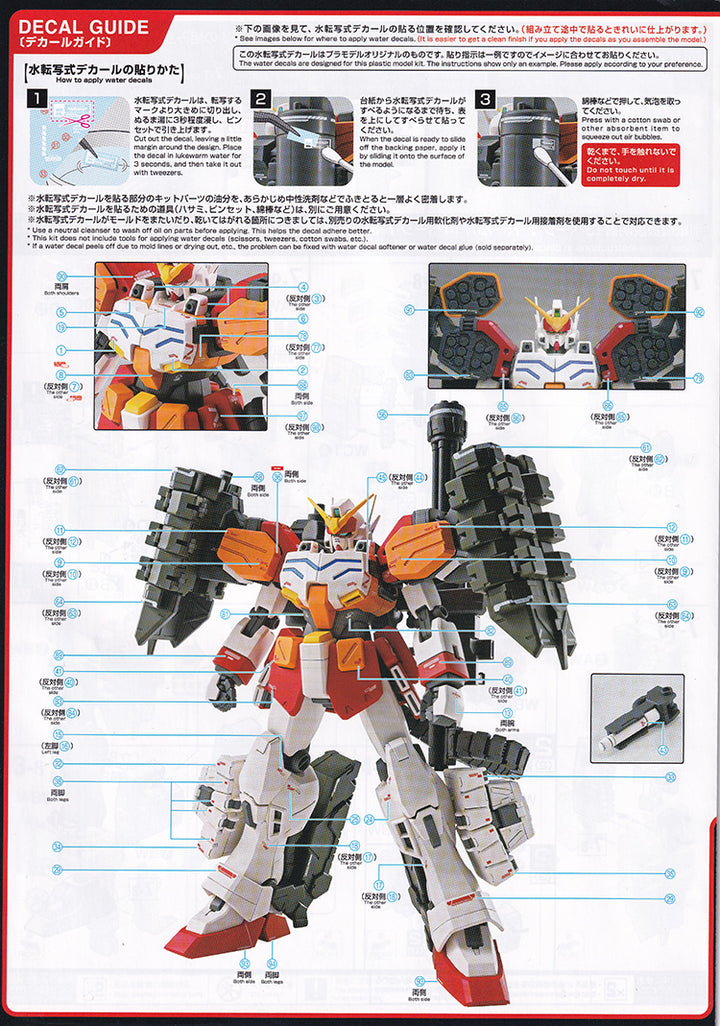 EVO Decal - P-Bandai MG 1/100 Gundam HeavyArms EW (IGEL Unit) - Fluorescent