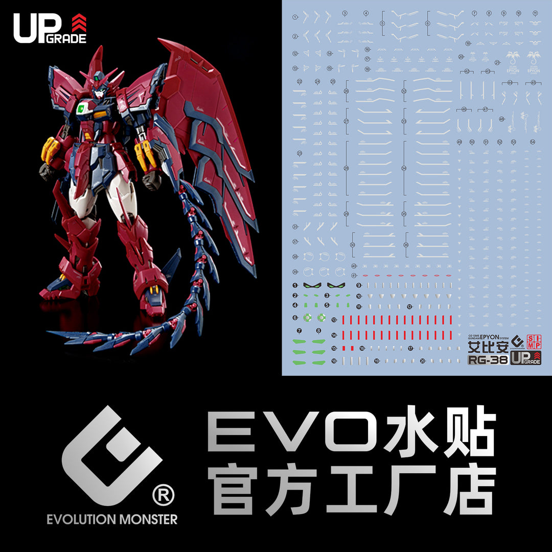 EVO Decal - RG 38 1/144 Epyon - Fluorescent