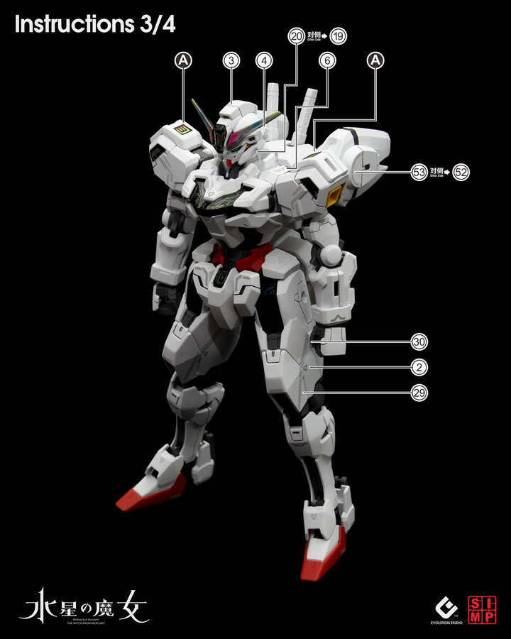 EVO Decal - HG 1/144 Gundam Calibarn - Fluorescent