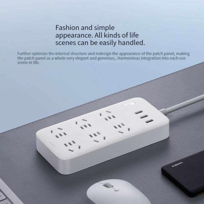 Xiaomi Mijia Power Board With 3 USB Switch Plug