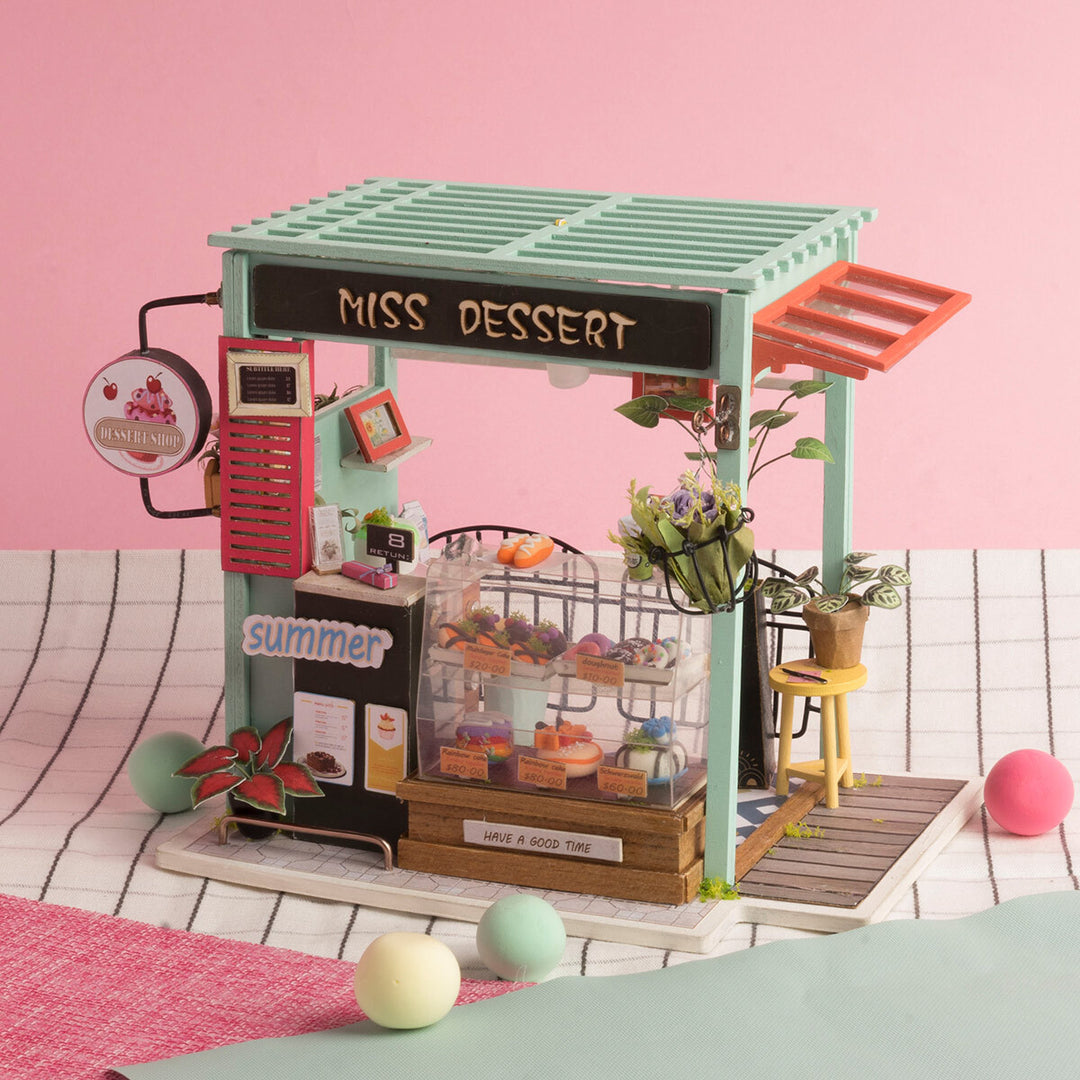 Rolife Ice Cream Station Dessert Shop DIY Miniature House DGM06