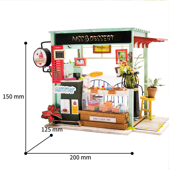 Rolife Ice Cream Station Dessert Shop DIY Miniature House DGM06