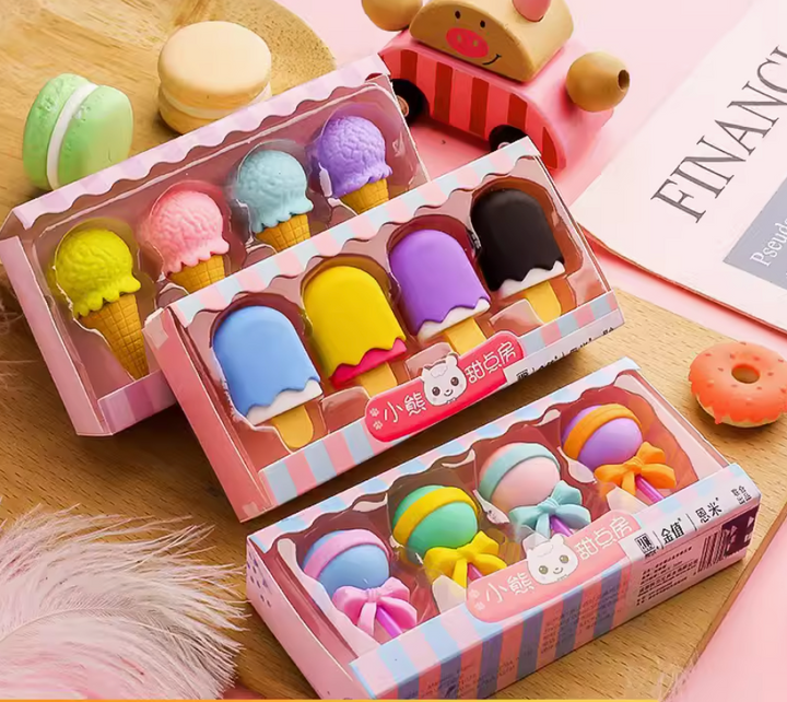 YOUPAI Stationery - Cartoon Ice Cream Eraser