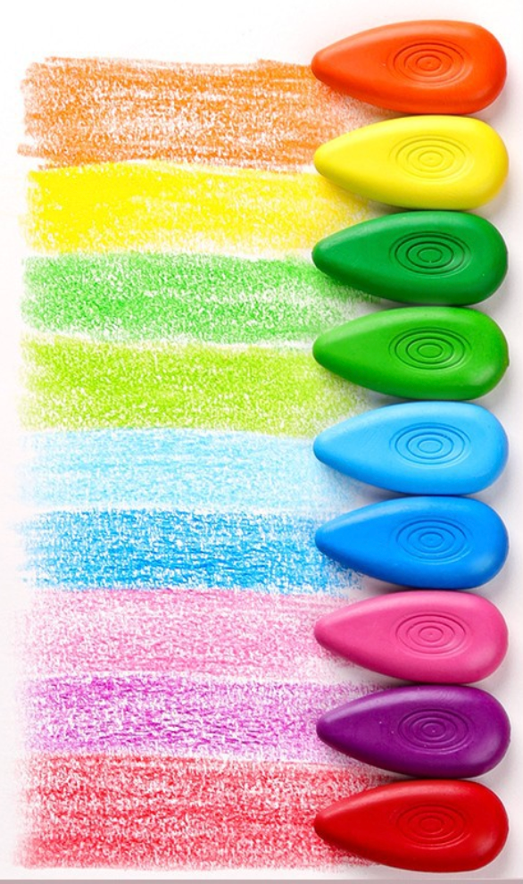 Deli Children's Water Drop Crayon - 12 Colours