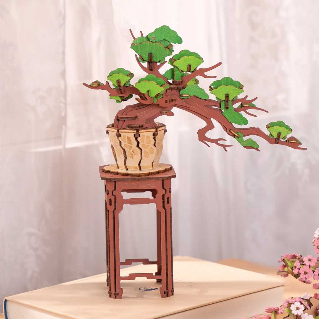 Rolife Evergreen Pine Bonsai DIY Wooden 3D Puzzle TG510