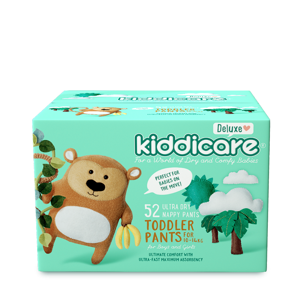 Kiddicare - Deluxe Toddler Unisex Nappy Pants 10 - 14kg 52s