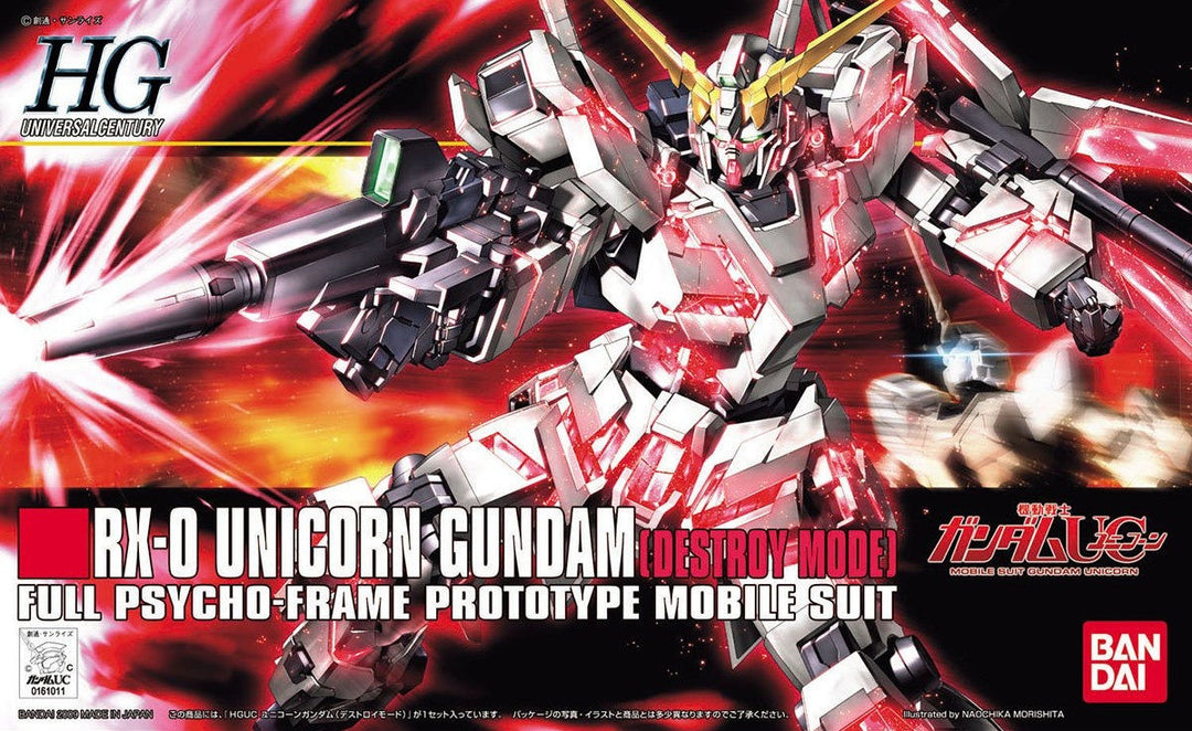 GUNDAM - 1/144 HGUC RX-0 Unicorn Gundam Destroy Mode