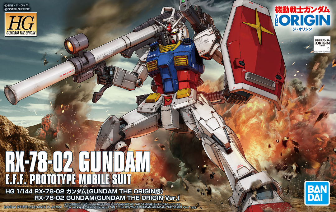 GUNDAM - 1/144 HG RX-78-02 Gundam (Gundam The Origin Ver.)