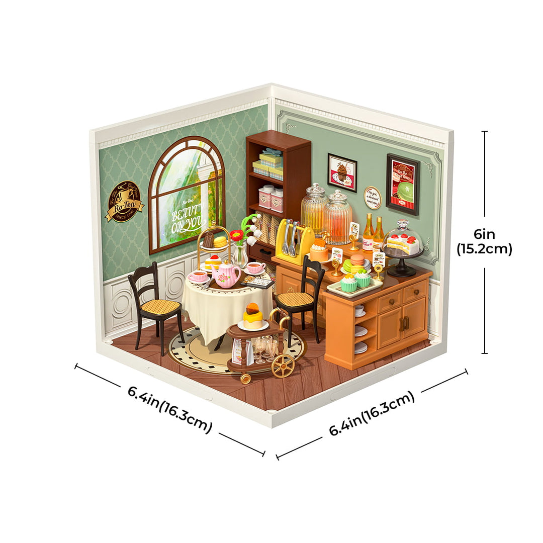 Rolife Sweet Sips Tea DIY Plastic Miniature House DW011