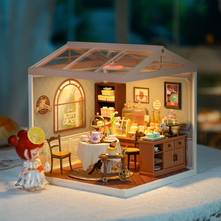 Rolife Sweet Sips Tea DIY Plastic Miniature House DW011