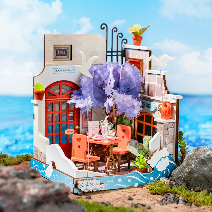 Rolife Sea Holiday Restaurant DIY Miniature House DS039