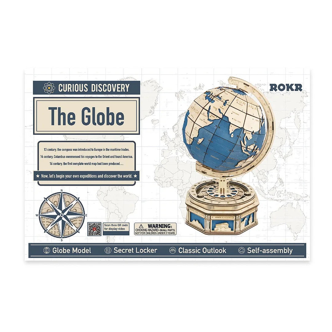 ROKR The Globe Model 3D Wooden Puzzle ST002