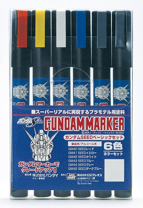 MR HOBBY - GSI Creos Gundam Marker Seed Basic Set (6pcs)