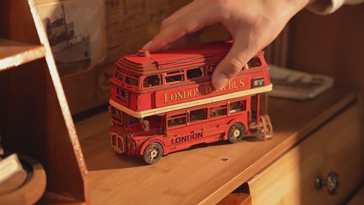 Rolife London Tour Bus 3D Wooden Puzzle TGM02