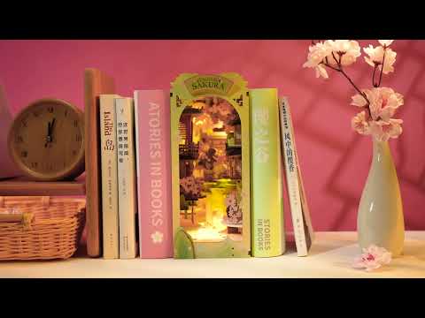 Rolife Falling Sakura DIY Book Nook Shelf Insert TGB05 – MetaLife