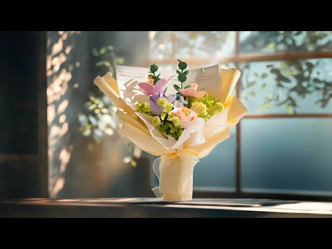 Rolife Rowood DIY Wooden Flower - Spring Time Bouquet DIY 3D Puzzle AF01J