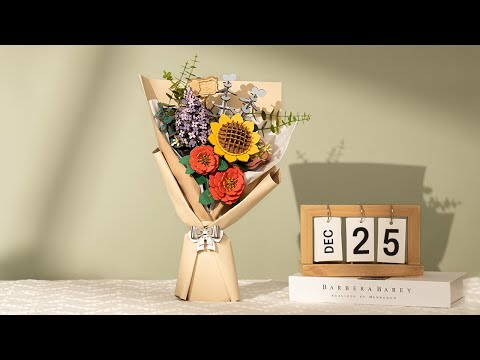 Rolife Rowood DIY Wooden Flower Bouquet 3D Wooden Puzzle TW01H