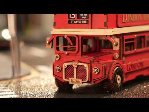 Rolife London Tour Bus 3D Wooden Puzzle TGM02